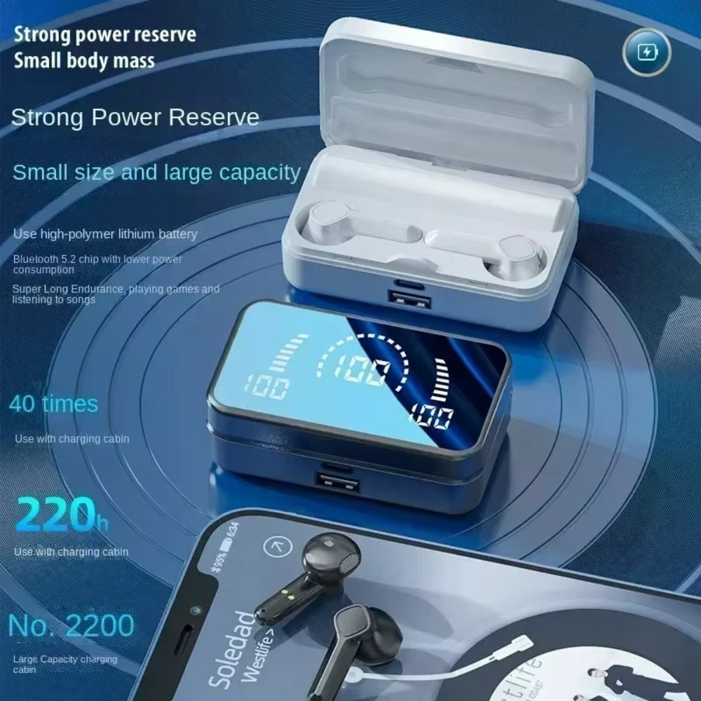 QCY TWS S20 Earphone Bluetooth - Earbuds Charging Case ulasan dan harga