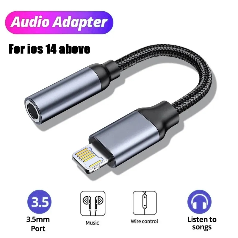 8 Pin to 3.5mm Jack AUX Cable  - Earphone Splitter Jack ulasan dan harga