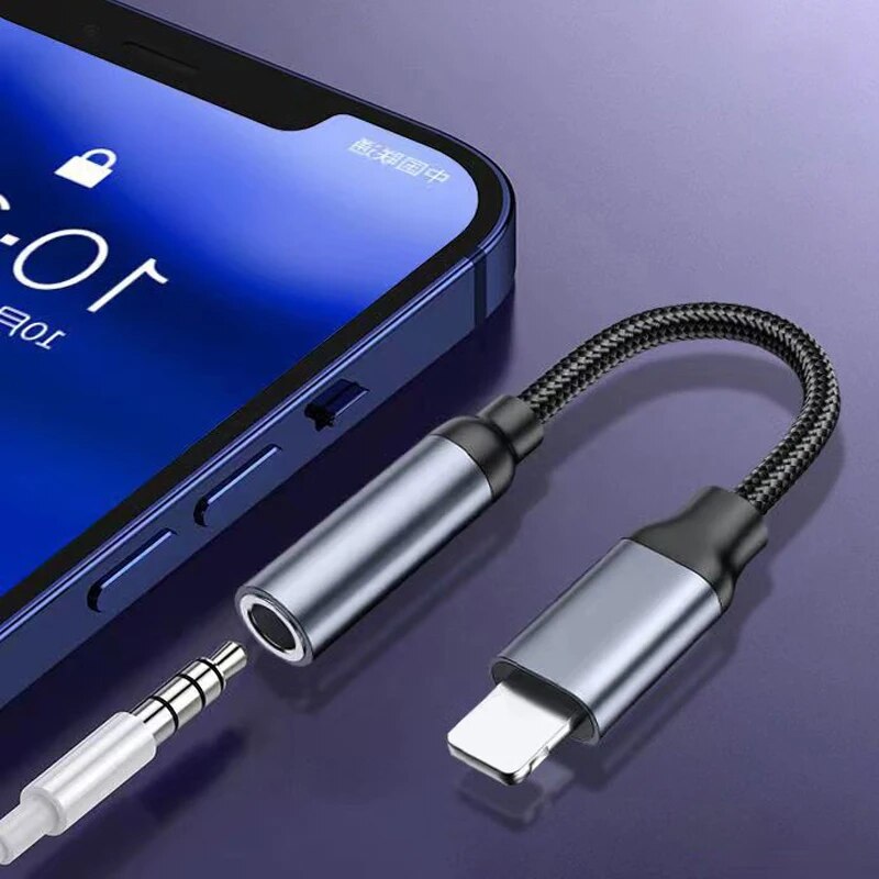 8 Pin to 3.5mm Jack AUX Cable  - Earphone Splitter Jack ulasan dan harga
