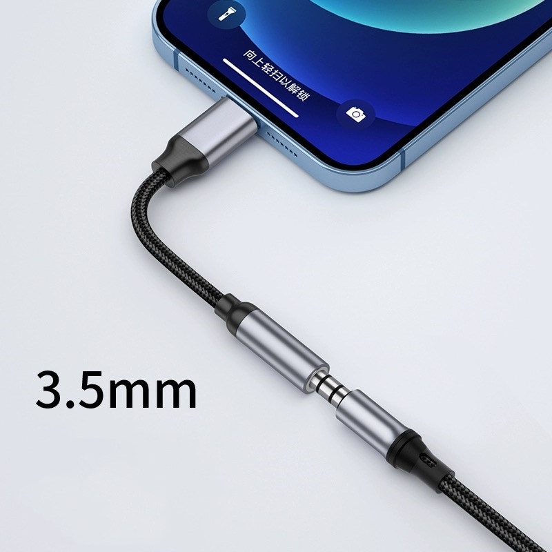 8 Pin to 3.5mm Jack AUX Cable  - Earphone Splitter Jack ulasan dan harga