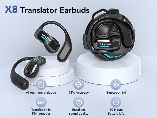 ERAZER X8 Real Time Translatio - Usb C Earphone ulasan dan harga