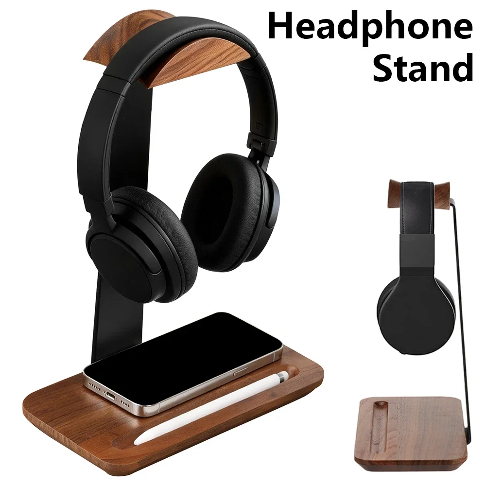 Universal Wood Headphone Stand - Headphone Stand Desk ulasan dan harga