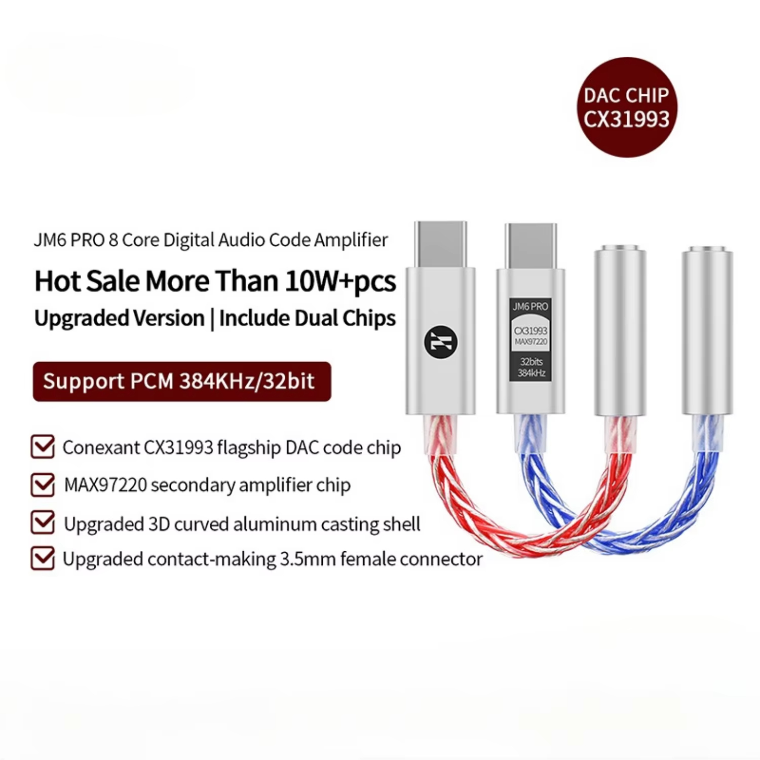 JCALLY JM6 Pro Type-C to 3.5mm - Usb C Earphone ulasan dan harga