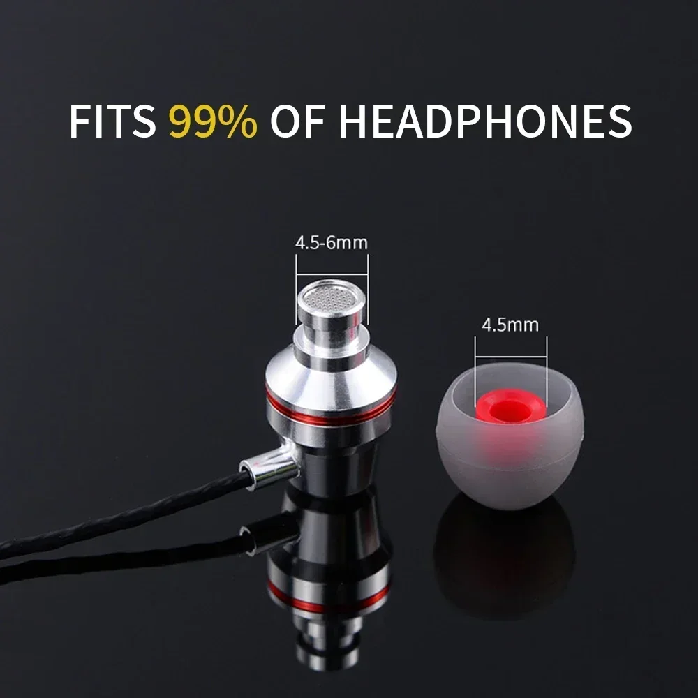 1/60Pairs Silicone in-Ear Earp - Silicone Ear Tip Replacement ulasan dan harga